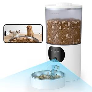 lot 9447 image: Automatic Cat Feeder with 2K Camera, 6.5L Smart App Control 5G2.4WiFi
