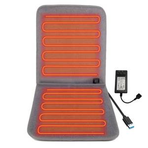 lot 9474 image: WOOLALA USB Heated Seat Cushion for Office Chair, Large Heating Area Cover