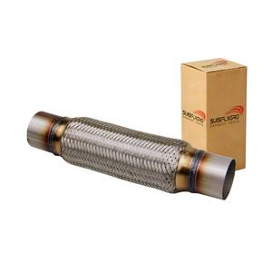 lot 9494 image: SUISFLXGRO Exhaust Flex Pipe Universal Type 100% Stainless Steel For Heavy Duty and Cars (1 PC, 3.0X10X14)