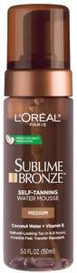 lot 10139 image: LOreal Paris Sublime Bronze Self Tanning Water Mousse, Streak-Free Natural Looking Tan, 5 fl. Oz