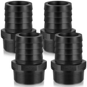 lot 10148 image: 2 Pcs Pool PVC Tube Fitting Barbed Hose Fittings Adapter