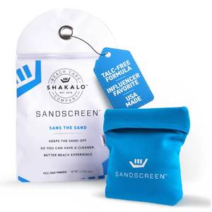 lot 10161 image: SHAKALO Sand Removal Bag �� Talc-Free Sand Remover for Beach Days �� Helps Remove Grains from Skin Without Water �� Portable Microfiber Beach Accessories Must Haves for Hands, Feet, and Legs �� Pack 1