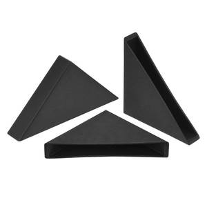 lot 10169 image: uxcell 20Pcs Plastic Corner Protectors 9x71mm Right Angle Shape Glass Corner Guards Cushion for Corner Protection of Glass, Mirror, Tile, Black