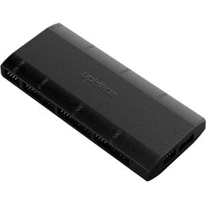 lot 10177 image: upHere 7-Port 4PIN SATA PWM 5V 3PIN ADDRESSABLE RGB Fan HubSplitter for 4-Pin & 3-Pin Case Fans in Black-P7PRGB