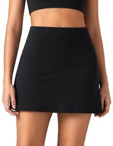 lot 10197 image: Colorfulkoala Dreamlux Tennis Skirt with Inner Shorts Pockets High Waisted Casual Athletic Golf Skort for Women(XS, Black)