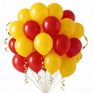 lot 10241 image: 60 Pcs 12 Inch Red and Yellow Latex Balloons,Usable for Balloon Arch Kit,Red and Yellow Birthday Decorations and Graduation Baby Shower Wedding (12inch)