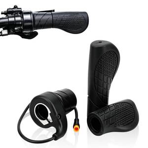 lot 10252 image: Xuphuyb FT76x Half Twist Throttle, Throttle Handle, Electric Bike Throttle Grip with 3 Pin Waterproof Plug, Car Ebike Modified Speed Control Handlebar Compatible with Ebike Motorcycle Scooter