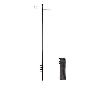 lot 10254 image: Camping Lantern Stand, Aluminum Alloy Camping Foldable Lamp Hanger with Storage Bag, Folding Lamp Pole for Outdoor Camping Fishing Picnic(Black)