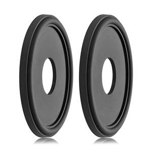 lot 11211 image: EIFHYT Molded PU Ceiling Medallion 13.1 OD x 4 ID Black Fits 10.25 Canopy