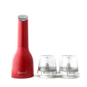 lot 11221 image: FinaMill Battery Spice Mill Salt & Pepper Grinder Set with 2 Pods