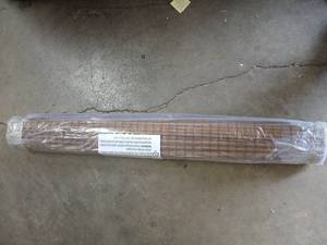 lot 11252 image: Woven Bamboo Roll-Up Window Shade, Brown