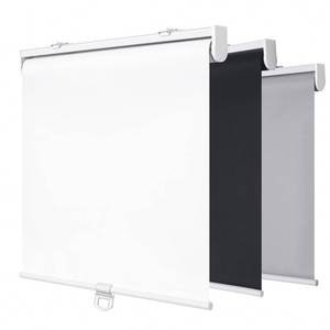 lot 11253 image: SHADEMOON Blackout Cordless Roller Shade 32 in W x 72 in H White