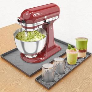 lot 12961 image: Stand Mixer Slider Mat for KitchenAid 18 x 15 x 0.5 Silicone Grey