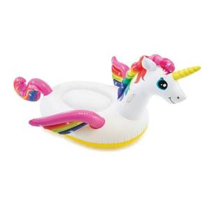 lot 13002 image: Intex Enchanted Unicorn Inflatable Pool Float 88 lb Capacity 89 x 68 in