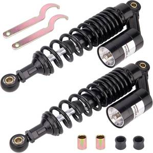 lot 13043 image: VECKYJL Motorcycle Rear Air Shock Absorber 12 58 in Pair Black