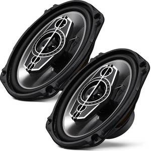 lot 13044 image: 6x9 5-Way Car Coaxial Speakers Pair with PEI Dome Tweeters