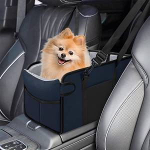 lot 13045 image: NECKORY Portable Dog Car Seat for Small Dogs Navy Blue