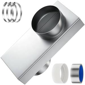 lot 13060 image: Stainless Steel Periscope Dryer Vent 0-5 Telescoping Slim Flat