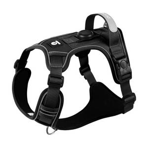 lot 14022 image: Kyocsyxi No Pull Dog Harness with AirTag Holder Reflective Black Large