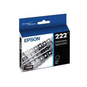 lot 14027 image: Epson Ink Cartridge 222 Black Standard Capacity T222120