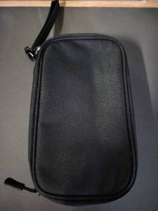 lot 14072 image: FYY Black Zippered Electronics Organizer Case with Wrist Strap