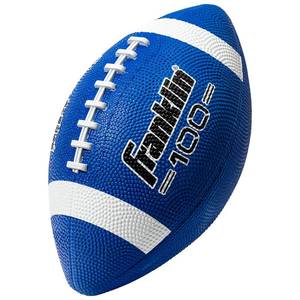 lot 14113 image: Franklin Sports Junior Rubber Football Blue Grip-Rite 100