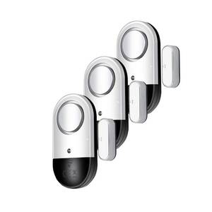 lot 14125 image: Flyoukki Door and Window Alarm Sensor 120 dB 3 Pack Wireless