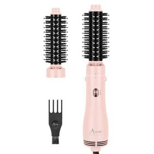 lot 19011 image: Aima Beauty Blow Dryer Brush Set 2-in-1 Round Brush 1100W Pink