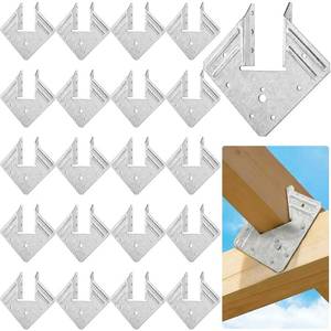 lot 19022 image: Coloch Hurricane Tie 18-Gauge Galvanized Rafter Connector 20 Pack