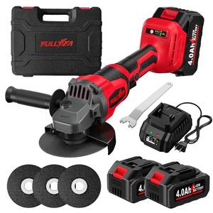 lot 19024 image: FULLYEA Cordless Angle Grinder 4-12 Inch 12000 RPM Brushless