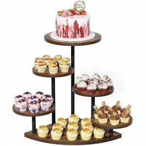 lot 19042 image: EVAWOO Cupcake Stand 6-Tier Corner Dessert Tower Holds 72 Cupcakes