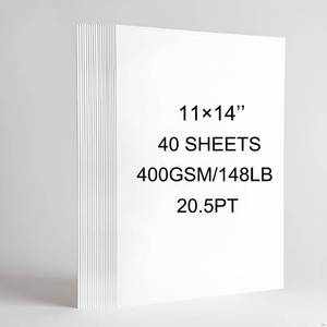 lot 19051 image: DBNBTUP Heavyweight Cardstock Poster Board 148lb 11x14 Inch White 40 Sheets