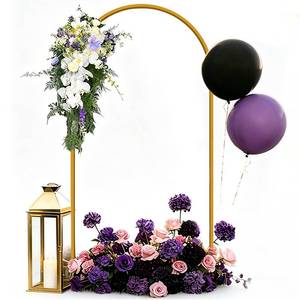 lot 19054 image: Hemmotop Arch Backdrop Stand 6FT Gold