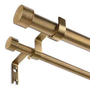 lot 19083 image: Wolistsa Double Curtain Rod 36-60 Inch Warm Gold