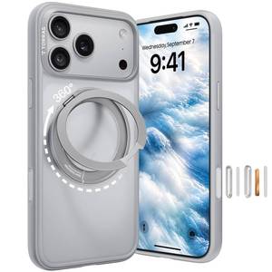 lot 20079 image: TORRAS Magnetic Phone Case for iPhone 18 Pro 360 Stand Silver O1S Series
