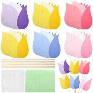 lot 20084 image: Christmas Tulip Gift Card Bouquet Holder 24 Sets With Sticks