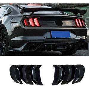 lot 20093 image: RT-TCZ Tail Light Lamp Cover Trim Bezel Black for Ford Mustang 2018-2021