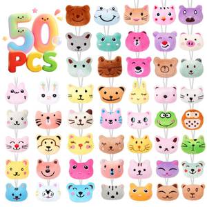 lot 20108 image: VISATOR Mini Plush Animal Keychains 50 Pcs Bulk Claw Machine Prizes
