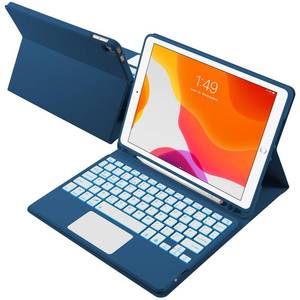lot 20143 image: LAMA Keyboard Case with Trackpad for iPad 10.2 9th 8th 7th Gen Air 3 Pro 10.5