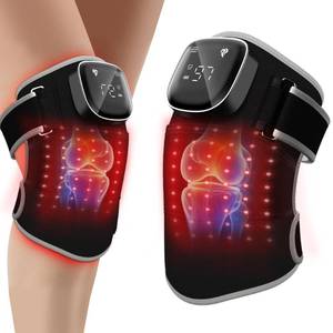 lot 20144 image: RAYOCON Cordless Red Light Heated Knee Brace Massager 6 Heat 5 Vibration Modes