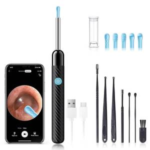 lot 20146 image: LEIPUT Ear Wax Removal Kit with 1080P Camera Black