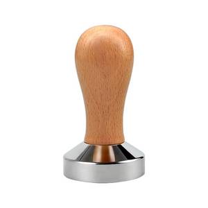 lot 20164 image: Generic Espresso Tamper 51mm Wooden Handle Stainless Steel Base