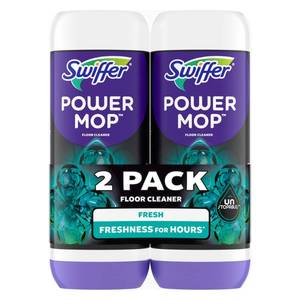 lot 20167 image: Swiffer PowerMop Unstopables Fresh Floor Cleaner Refill 2 Ct 50.7 Fl Oz (1 COUNT ONLY)
