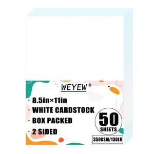 lot 20196 image: Weyew White Cardstock 8.5 x 11 in 130 lb 50 Sheets