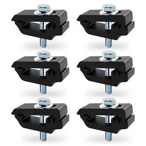 lot 20245 image: QYMOPAY Tonneau Cover Mounting Clamps Aluminum 6 PCS Black 1112514