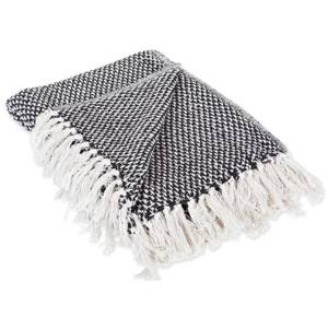 lot 20251 image: DII Basketweave Cotton Throw Blanket 50x60 Black
