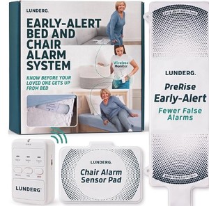 lot 1547 image: Lunderg Early-Alert Bed Alarm System w Wireless Sensor Pad & Monitor