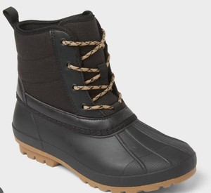 lot 10114 image: Universal Thread Lace-Up Boots Black Size 6 TIFFANI