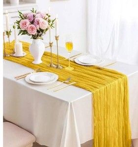 lot 11228 image: Yellow Table Runners 10pk