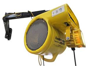 lot 139 image: Rite-Hite CoolMan Trailer Fan w Integrated LED Light &amp Swing Arm Bracket  Model 2500